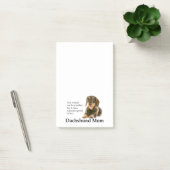 Wirehed Dachshund Mom Post-It Notes ポストイット (オフィス)