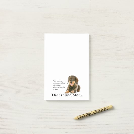 Wirehed Dachshund Mom Post-It Notes ポストイット (デスク上)