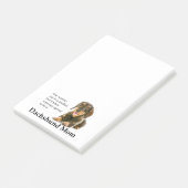 Wirehed Dachshund Mom Post-It Notes ポストイット (アングル)