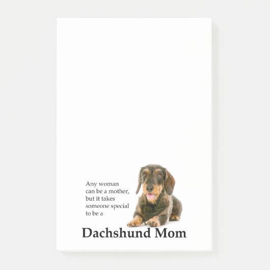 Wirehed Dachshund Mom Post-It Notes ポストイット (正面)