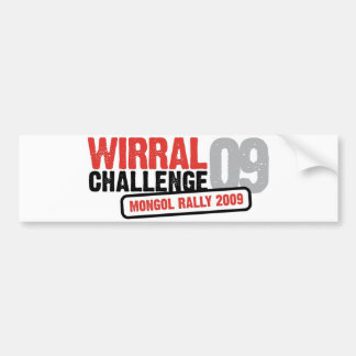 Wirralの挑戦2009バンパーステッカー バンパーステッカー