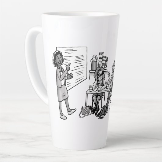 WiSコーヒーと紅茶マグカップ カフェラテマグ (左アングル)