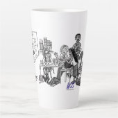 WiSコーヒーと紅茶マグカップ カフェラテマグ (正面)