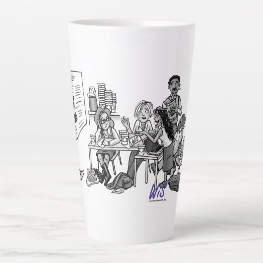 WiSコーヒーと紅茶マグカップ カフェラテマグ (正面)