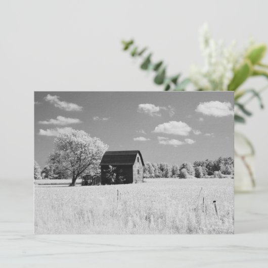 Wisconsin Barn Photo Reprint 招待状 (スタンド正面)