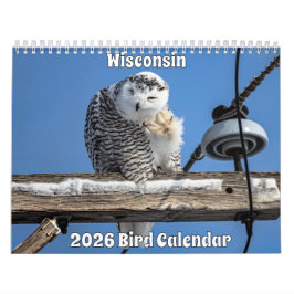 Wisconsin Birds Calendar 2026 カレンダー
