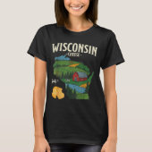 Wisconsin Cheese State Pride Farm Dairy Lover Gift Tシャツ (正面)