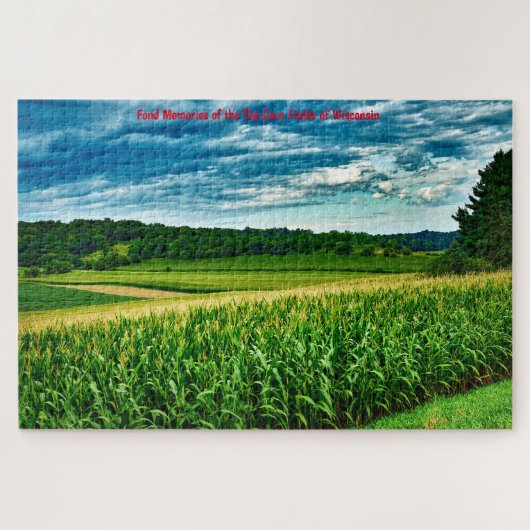 Wisconsin Corn Fields. Jigsaw Puzzle ジグソーパズル (横)