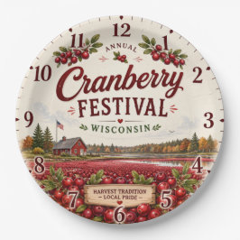Wisconsin Cranberry Festival Farmhouse Kitchen ペーパープレート