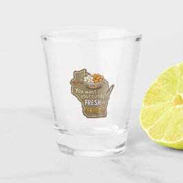 Wisconsin Curds: Fresh or Fried? ショットグラス
