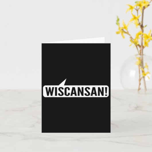 Wisconsin Funny - Wiscansan  カード (黄色い花)
