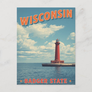 Wisconsin Lighthouse Vintage ポストカード