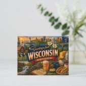 Wisconsin Postcard ポストカード (スタンド正面)