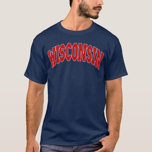 Wisconsin Throwback Design Classic Tシャツ (正面)