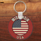 Wisconsin United States of America  キーホルダー (正面)