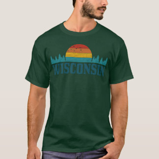 Wisconsin Vintage Pride Nature Outr Hiking Camp vi Tシャツ