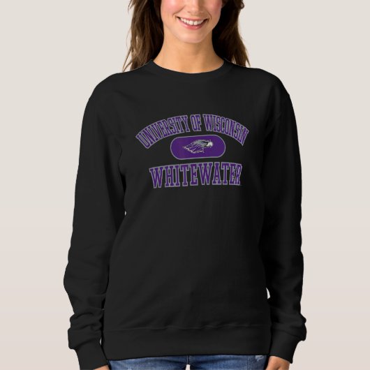 Wisconsin Whitewater Warhawks Varsity Pink スウェットシャツ (正面)
