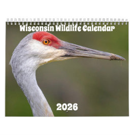 Wisconsin Wildlife Calendar 2026 カレンダー