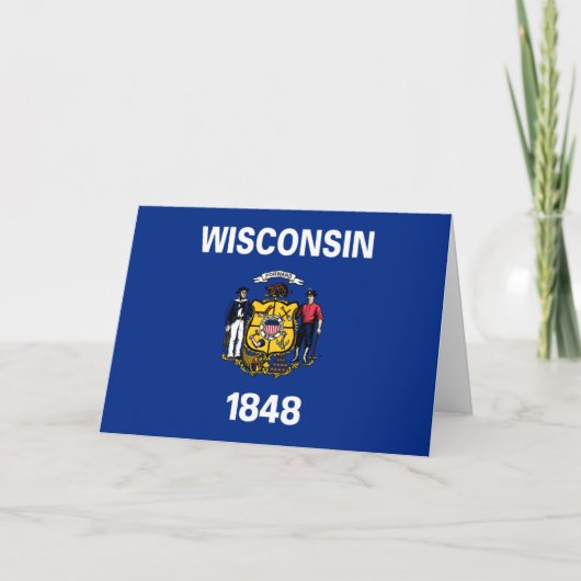 Wisconsinite Flag, Flag of Wisconsin カード (正面)