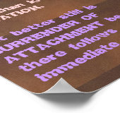 WISDOM引用文ズfrom Bhagavad Gita ポスター (角)