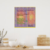 WISDOM引用文ズfrom Bhagavad Gita ポスター (キッチン)