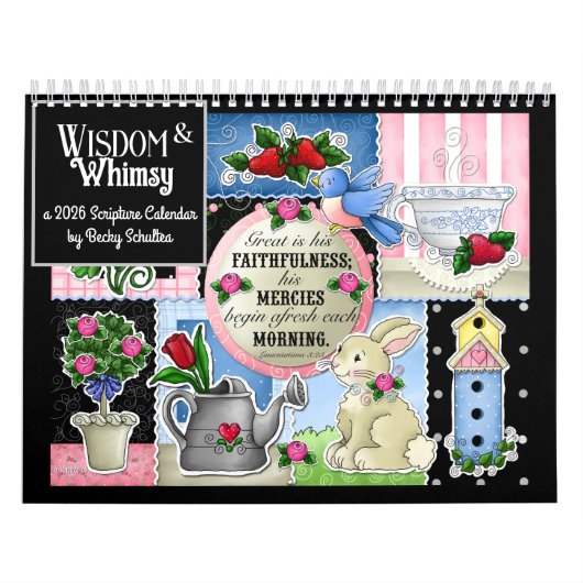 "Wisdom and Whimsy" 2026 Scripture Calendar カレンダー (カバー)