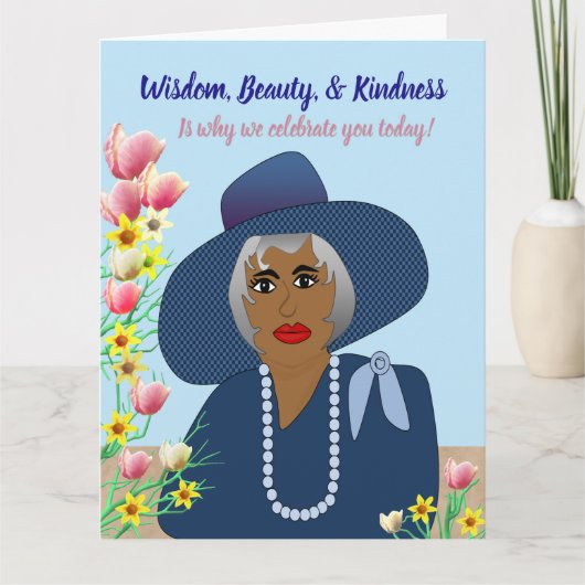 Wisdom, Beauty, & Kindness Mother Birthday カード (正面)