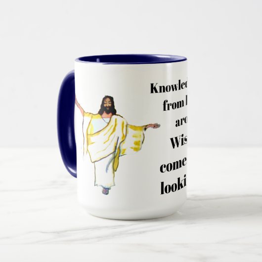 WISDOM COMES FROM LOOKING UP マグカップ (正面左)