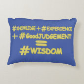 "WISDOM EQUATION"かわいい式デザイン。買今 アクセントクッション (裏面)