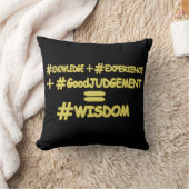 "WISDOM EQUATION"かわいい式デザイン。買今 クッション (ブランケット)