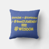 "WISDOM EQUATION"かわいい式デザイン。買今 クッション (裏面)