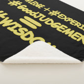 "WISDOM EQUATION"かわいい式デザイン。買今 シェルパブランケット (3/4)