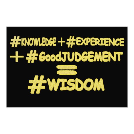 "WISDOM EQUATION"かわいい式デザイン。買今 フォトプリント (正面)