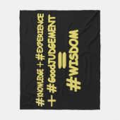 "WISDOM EQUATION"かわいい式デザイン。買今 フリースブランケット (正面)