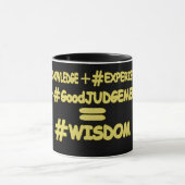 "WISDOM EQUATION"かわいい式デザイン。買今 マグカップ (中央)