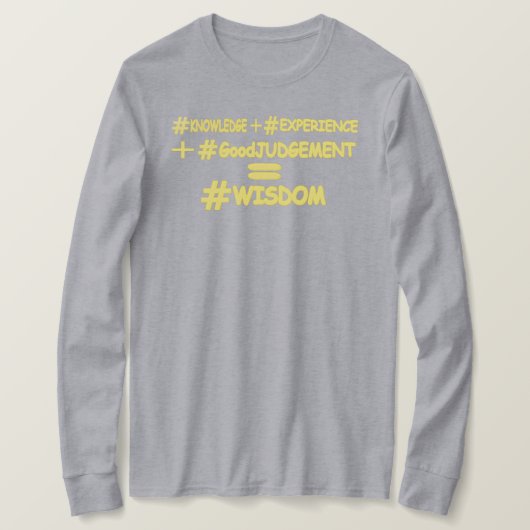 "WISDOM EQUATION"かわいい式デザイン。買今 Tシャツ (デザイン正面)