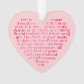 Wisdom from Above聖なる書物、 経典パーソナライズされたオーナメント オーナメント (正面)