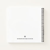 Wisdom Graduate Journalのフォトワードの追加 ノートブック (裏面)