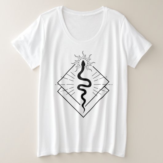 Wisdom Intelligence Sunshine Snake Tシャツ (デザイン正面)