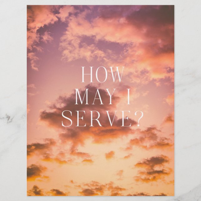 Wisdom Poster How may I serve? (正面)