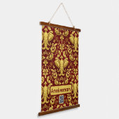 Wisdom & Prosperity: The Regal Elephant Symbol Wal 吊り下げ型タペストリー (傾斜あり)