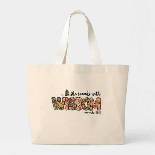 Wisdom totebag ラージトートバッグ (正面)