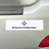 WisdomInWanderのバンパーステッカー バンパーステッカー (車上)