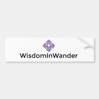 WisdomInWanderのバンパーステッカー バンパーステッカー
