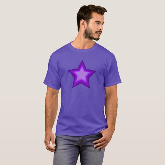 WIse紫5つ星 – 7層 Tシャツ (正面フル)