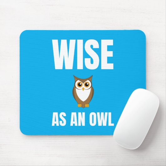 Wise as an Owl alternate design マウスパッド (マウス)