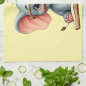 Wise Baby Elephant キッチンタオル (折り畳み)