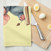 Wise Baby Elephant キッチンタオル (四つ折り)