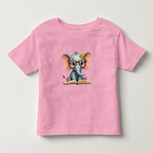 Wise Baby Elephant トドラーTシャツ (正面)