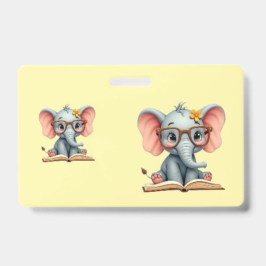 Wise Baby Elephant バッジ (正面)